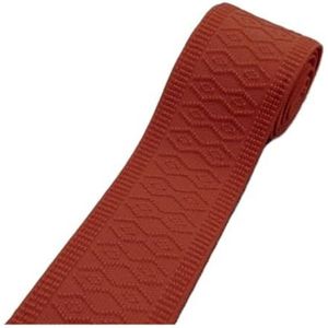 5cm Broek Taille Katoen Elastische Rubber Band Kleding Accessoires Met Dubbele Argyle Patroon Verdikt (Rood)