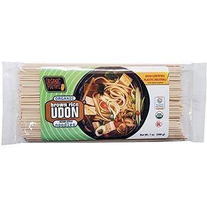 Organic Planet Organic Brown Rice Udon Noodles, Japanese Style Asian Pasta, Kosher, Vegan, 7 oz