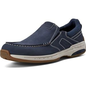 Dunham heren waves slipper, nubuckleer, donkerblauw, 43 EU