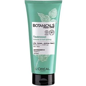 Botanicals Volume & Krachtconditioner zonder siliconen, voor fijn, plat haar, veganistische natuurlijke cosmetica, dovenetel conditioner, 1 x 200 ml