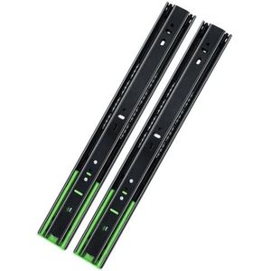 PABVRPYT 10-16 Inch 1 Paar Lade 3 Sectie Rail Demping Buffer Rail Slide Toetsenbord Tray Silent Rail Kast (10 inch)