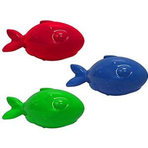 Multipet International 61305 7 inch latex lobberz vis speelgoed voor honden diverse kleuren