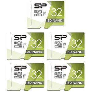Silicon Power 32GB 5-pack High Speed MicroSD-kaart met adapter