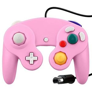 OSTENT Bedrade Shock Game Controller voor Nintendo GameCube NGC Wii Video Game Kleur Roze