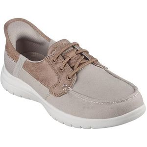 Skechers On-The-go Flex-Palmilla Hands Free Slip-ins Bootschoen voor dames, taupe, 37.5 EU