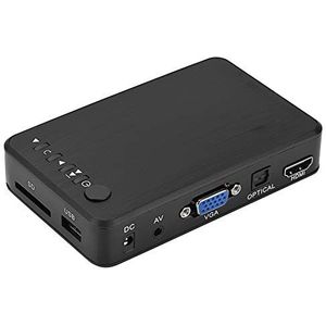 fasient - HDMI Media Player - Zwart - 1080P HD Multimediaspeler - Met IR-afstandsbediening