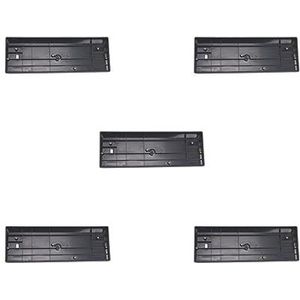 Tityvirnix 5 set 60% compacte kunststof toetsenbordhoes compatibel met GH60 POKER2 POK3R zwart