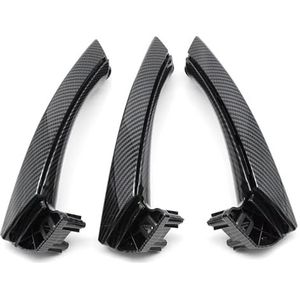 deurklink Voor BMW Voor 320 Voor 325 Voor 328i 2004-2012 LHD RHD Beige Zwart Grijs Interieur Urgreep Set Vervanging(Rhd Set Carbon Fiber)
