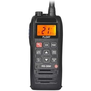 Marine Transceiver RS-39M VHF IP-X7 Waterproof Handheld Walkie Talkie Float Boat Vessel Talk Two Way Radio(RS-39M)