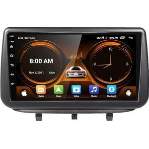 Dubbele DIN Android 14 autoradio voor Opel Meriva B 2009-2014 9 Duim QLED Touch screen-met Draadloze Carplay Android Auto GPS navigatie 4G WiFi Stuurwielbediening achteruitrijcamera(P4 4G+WIFI 8Core 2