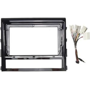 Voor Toyota Voor Land Cruiser 200 LC200 2015 2016 2017 2018 2019 2020 2021 9 Inch Autoframe Fascia-adapter Radio Dashboard Montagepaneelkit Auto Fascia Radio Paneel(Frame Cable)