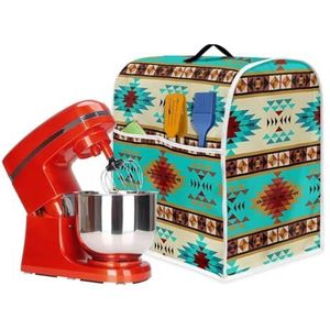 Nopersonality Aztec Tribal Mixer Cover Stofkap Kleine Apparaat Covers voor Keuken Teller Vingerafdruk Bescherming L Size Lichtgewicht Wasbaar Opvouwbare Kleine Apparaat Cover