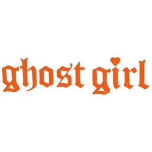 Ghost Girl Coole Motorfiets Sticker Persoonlijkheid Auto Raam Bumper Voorruit Motorfiets Body Helm Decoratieve Decal PVC(Orange,20x5cm)