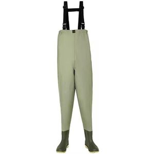 Visserslaarzen, Unisex viswaadpak met laarzen, veelkleurig, meerdere maten(Green,11)