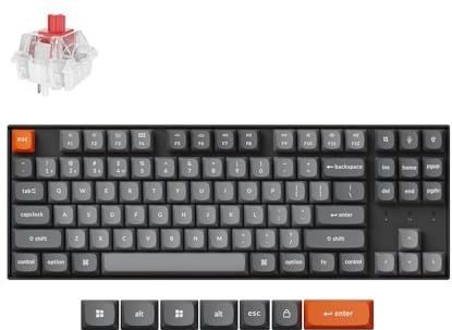 Keychron - K8 Max - Toetsenbord - Zwart - Mechanisch - Draadloos