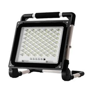 LED-schijnwerpers, 100W Schijnwerper LED Reflector Outdoor Schijnwerper COB Spotlight Zoeklicht Tuinlamp Met 18650 Batterij & Oplader voor sportvelden en -banen (Color : Nero, Size : 300w)