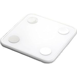 Weegschaal USB-oplaadbare Weegschaal Digitale Weegschaal Lichaamsvetweegschaal Multifunctioneel Personenweegschaal(White)