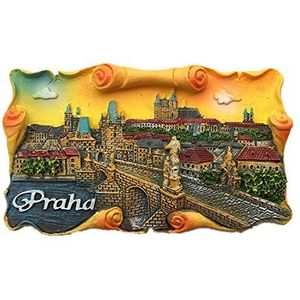 3D Charles Bridge Vltava Praha Praag Tsjechië Koelkast Magneet Reizen Sticker Souvenir, Huis & Keuken Decoratie, Praag Tsjechië Koelkast Magneet