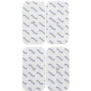 4 grote elektroden / pads, 10x5 cm – verenigbaar met EMS- en TENS-apparaten van Sanitas & Beurer