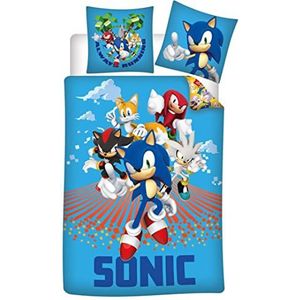 Sonic the Hedgehog Dekbedovertrek, Always Running - 140 x 200 cm / 63 x 63 cm - Polyester