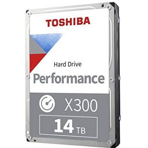 Toshiba X300 14TB Performance & Gaming 3,5-inch interne harde schijf - CMR SATA 6 GB/s 7200 RPM 512 MB cache - HDWR31EXZSTA