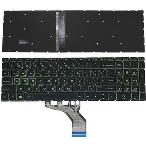 Achtergrondverlichting AR Arabisch verlicht toetsenbord voor HP Pavilion 15DA 15-DB 15-DX 15-DR 250 255 G7 15CN Toetsenborden groene toetsen