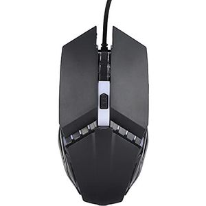 USB-gamingmuis met Snoer Ergonomisch Ademlicht Comfort Gaming-muis voor Beginners Hooggevoelige Mechanische Muizen met RGB-achtergrondverlichting voor Venster PC Notebook-laptop