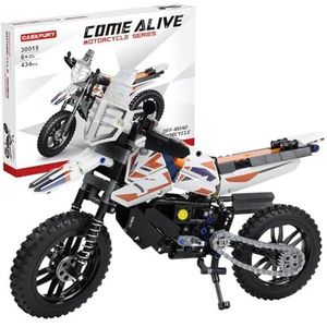 CASAFUNY Technic motorspeelgoed, bouwstenen compatibel met Lego Technic motorfiets-modelbouwset, klembouwstenen, speelgoed, motorset voor jongens en meisjes vanaf 6 jaar