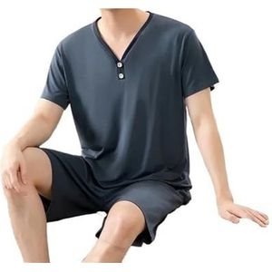 Premium pyjama's for heren, groot en lang, Home Essentials, zachte stretch loungeset, ademend, elastische taille, nachtkleding, ontspannende thuiskantoorkleding, comfortabele outfit for de hele dag(TM