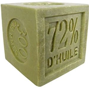 SudoreWell® Savon de Marseille Cube Zeep Olive 300 g Cube met 72% olijfolie, 100% natuurlijk zonder kleur- en geurstoffen