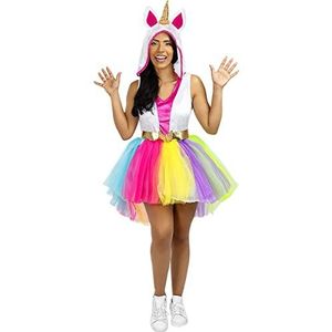 Funidelia | Eenhoorn kostuum voor vrouwen Kostuum voor Volwassenen, Accessoire verkleedkleding en rekwisieten voor Halloween, carnaval & feesten - Maat XL