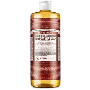 Dr. Bronner Magic Soaps Pure Castilië zeep, 18-in-1 Hemp Eucalyptus, 32-oz