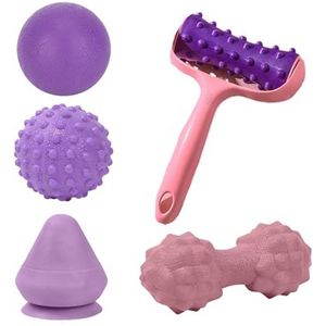 ZALHIN Massagebalset - 5 egelballen - premium fasciabal egelbalmassageballen - perfect voor spikeybalmassage - uw persoonlijke massagetherapeut