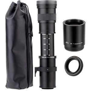 JINTU 420-1600mm Telezoomlens - Handmatig - Nikon DSLR Compatibel