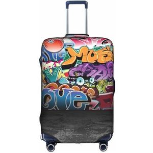 OdDdot Groene polkadots print stofdichte kofferbeschermer, anti-kras kofferhoes, reisbagagehoes, Graffiti Hip Hop, XL
