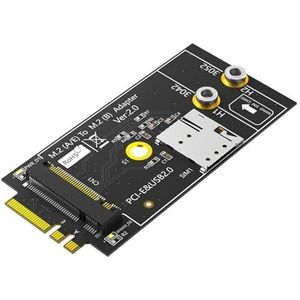 PLCPDM Zeer belangrijke A+E Interfaces aan Sleutel B met Kaartgroefadapter voor 3G LTE WWAN Modem Module Converters