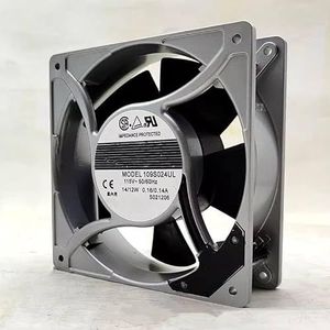 High-Performance 120mm Aluminium Frame Cabinet Fan - 115V AC, 0.16/0.14A, 14/12W, 50/60Hz, Quiet Operation, Durable Design