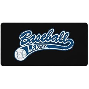 Blauwe Baseball League Mode Bureau Muismat Antislip Gaming Muismat Accessoires Decor 30x60cm