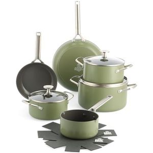 BK - Sublime - Pannenset - Olive Green - PFAS Vrij - 11-delig