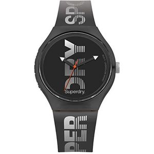 Superdry Mens Analoog Quartz Horloge met Siliconen Band SYG189B
