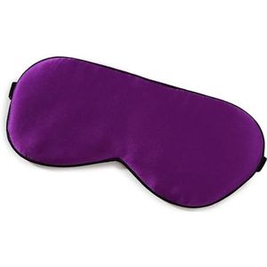 Slaapmasker van natuurlijke moerbeizijde, zachte blinddoek, slaapmasker voor reizen naar huis, slaaphulp, gezondheid, oogschaduw, oogbedekking (paars)