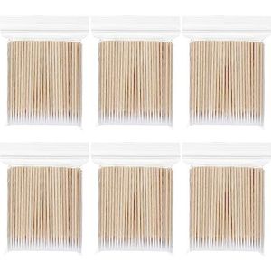 600 puntige wattenstaafjes, geschikt voor tatoeages, wenkbrauwtatoeages, schoonheidsmanicure, verwijderen van de binnenste eyeliner, wegwerp-reinigingswattenstaafjes
