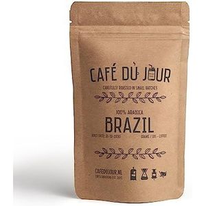 Café du Jour 100% arabica Brazilië 250 gram vers gebrande koffiebonen