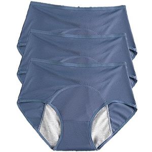 REUset Incontinentieslips voor dames, 3 stuks, anti-urineonderbroek, dames, wasbaar, ademend, wasbaar, waterdicht, incontinentieslipje voor dames, wasbaar, C, 3XL