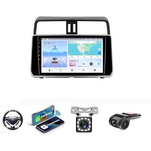 Android 13 Auto Stereo MP5 Player 9'' Screen Autoradio Voor Toyota Land Cruiser Prado 150 2018-2020 Car-play Android Auto GPS-navigatie Bluetooth RDS FM AM DAB+ Radio Stuurbediening Voice Control(NF