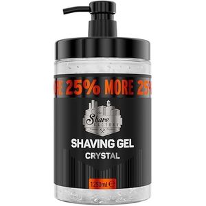 The Shave Factory Shaving Gel - Perfecte Scheren Ervaring, Hydratatie, Bescherming en Comfort voor Mannen - Premium Scheergel voor een Ultragladde en Verfrissende Scheerbeurt (Crystal, 1250ML)