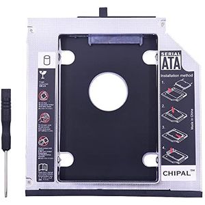 BOWONG SATA 2e HDD Caddy 12.7 mm 2.5 Inch SSD Case HDD Behuizing voor Lenovo ThinkPad T400 T400s T420 T430 T500 T520 T530 DVD/CD-ROM