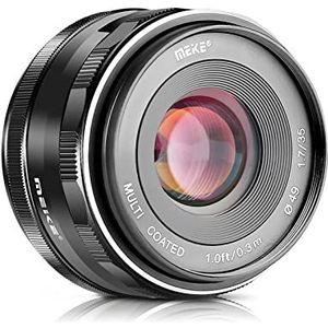 Meike 35mm f1.7 groot diafragma handmatige focus APSC-lens compatibel met Fujifilm X-Mount spiegelloze camera X-T3 X-H1 X-Pro2 X-E3 X-T1 X-T2 X-T4 X-T5 X-T10 X-T20 X-T200 X-A2 X-E2 X-E1 X30 X70 X-A1