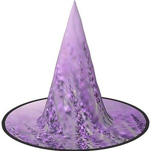 DEXNEL Halloween Hoed - Cosplay Hoed met Halloween Party Decroation Dress Up Party Supplies voor Volwassen Romantische Paarse Lavendel