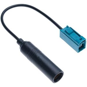 Fakra Z naar DIN Vrouwelijke antenne Pigtail Antenne Adapter DAB-auto Stereo FM AM Radio Adapter Kabel Compatibel met Pioneer Clarion Kenwood Alpine JVC Media Player Ontvanger Connector (15 cm)